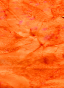 Orange beautiful batik fabric